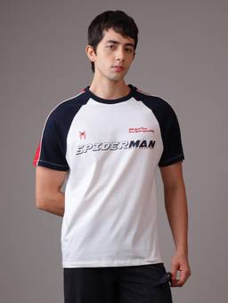 Free Authority - Off White Marvel Spider-Man Brand New Day Men's Relaxed Fit T-Shirt
