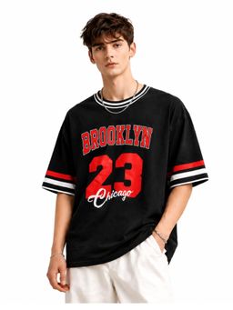IZF - Men'S Brooklyn 23 Oversized Typography T-Shirt