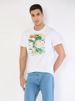 Pepe Jeans - Men White Graphic Short Sleeves T-Shirt