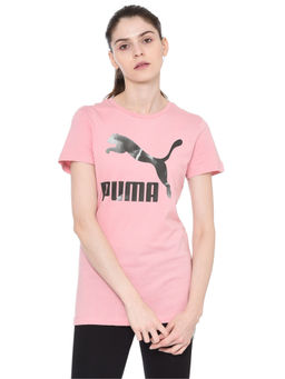 Puma - Cloud Pack Graphic Womens Pink T-Shirt