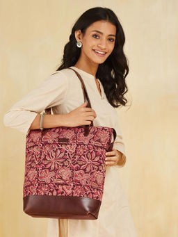 Fabindia - Red Cotton Tote bag