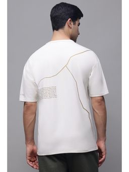Reebok - Men White Printed T-Shirt