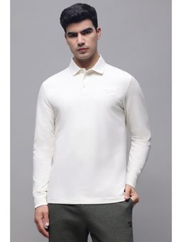 Reebok - Men White Solid Polo T-Shirt