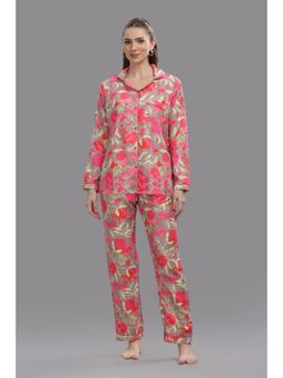Pyjama Party - Anaar Button Down Shirt and Pyjama - Grey