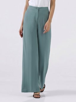 Powersutra - Women Sage Green High-Rise Pant