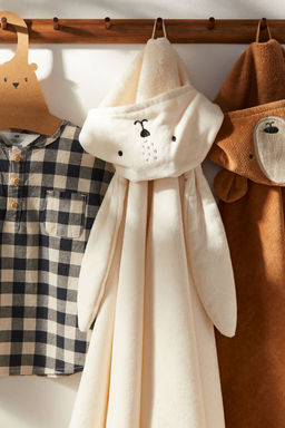 H&M - White Hooded Bath Towel