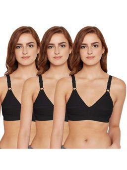 Bodycare - Pack of 3 B-C-D Cup Bra In Black Colour