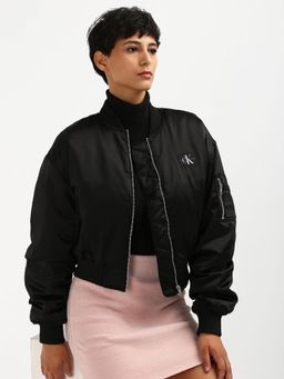 Calvin Klein - High Neck Solid Bomber Jacket
