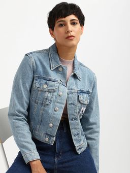 Calvin Klein - Regular Fit Cotton Classic Collar Denim Jacket