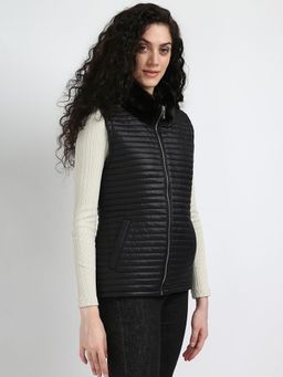 Calvin Klein - Regular Fit Polyester High-Neck Quilted Jacket