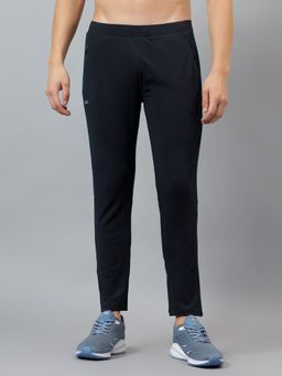 Dida - Men's Solid Poly Navy Blue Trackpant