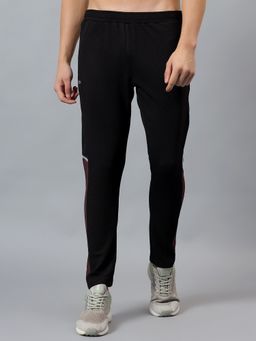 Dida - Men's Solid Poly Black Trackpant