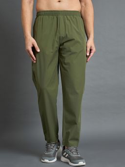 Dida - Men's Solid Poly Green Trackpant