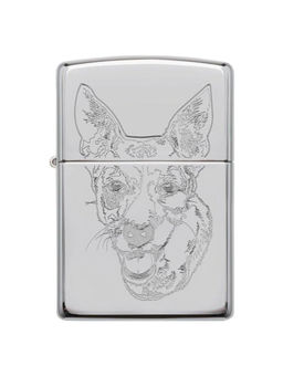 Zippo - Auto Engrave Dog Windproof Pocket Lighter