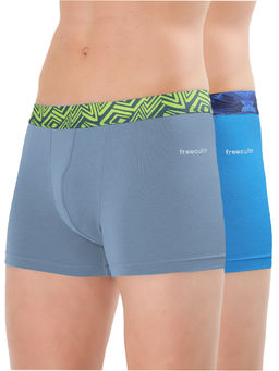 FREECULTR - Men Ultra Soft Cotton Multi-Color Trunks (Pack of 2)