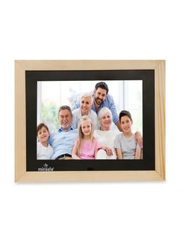 MIRACLE DIGITAL - 8 Inch Wooden Light Digital Frame