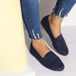MYRA - Nia Suede Loafers Deep Blue