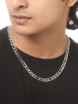 Gahan - Men Silver-Plated Stainless Steel Bohemian Chain