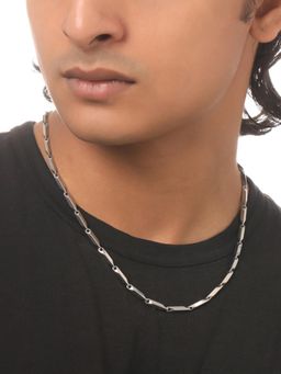 Gahan - Men Silver Plated Stainless Steel Bohemian Chain