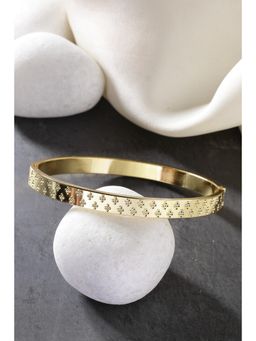 Gahan - Men Gold-Plated Stainless Steel Kada Bracelet