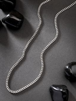 Gahan - Men Silver-Plated Stainless Steel Chain