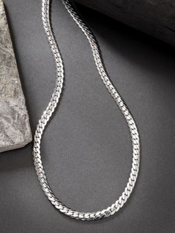 Gahan - Men Silver-Plated Stainless Steel Chain