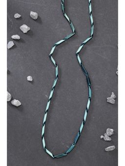 Gahan - Men Green Rhodium-Plated Stainless Steel Chain