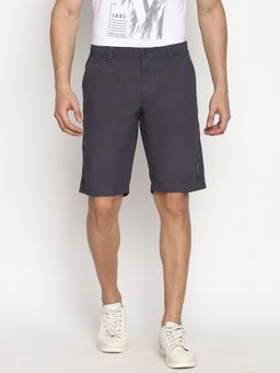 Van Heusen Innerwear - Athleisure Men Soft Touch & Functional Pockets Shorts - Gunmetal