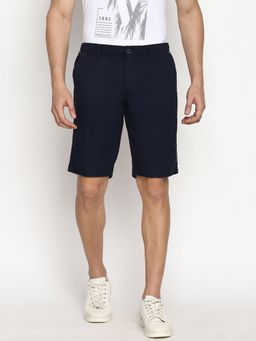 Van Heusen Innerwear - Athleisure Men Soft Touch & Functional Pockets Shorts - Navy