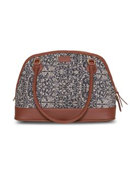 Zouk - Womens Handcrafted Vegan Printed Lattice Lace Dome Shaped Bag