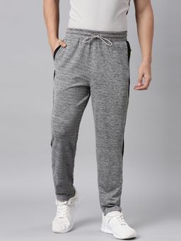 Classic Polo - Mens Light Grey Slim Fit Solid Polyester Active Wear Track Pant