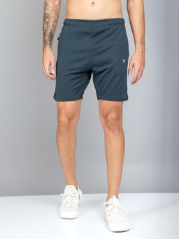 Technosport - Men Solid Slim Fit Sports Shorts with TECHNO DRY