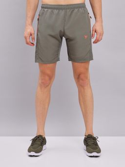 Technosport - Men Solid Slim Fit Sports Shorts with TECHNOLITE