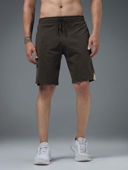 Technosport - Men Solid Slim Fit Sports Shorts with Elasto LITE