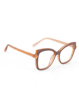PERKEY - Women Cat Eye Brown Eyeglass Frame - OPTL005-C1 (52)