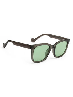 PERKEY - Unisex Square UV Protected Polarized Green Sunglasses - PRKY003-C2 (54)