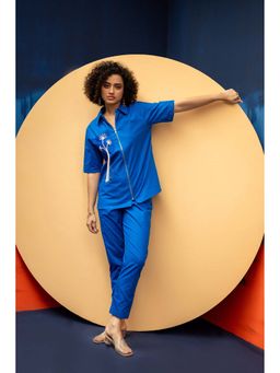 Amoh - Aira Blue Shirt with Pant (Set of 2)