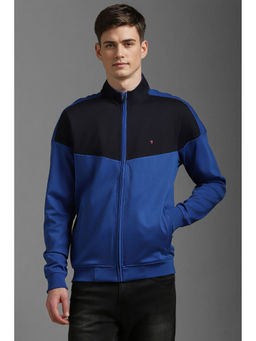 Louis Philippe - Men Casual Blue Colorblock Jacket