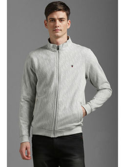 Louis Philippe - Men Casual Grey Print Jacket