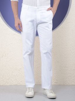 CRIMSOUNE CLUB - White Pinstriped Trouser