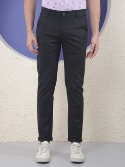 CRIMSOUNE CLUB - Black Casual Trouser