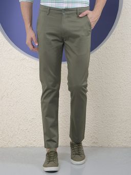 CRIMSOUNE CLUB - Olive Casual Trouser
