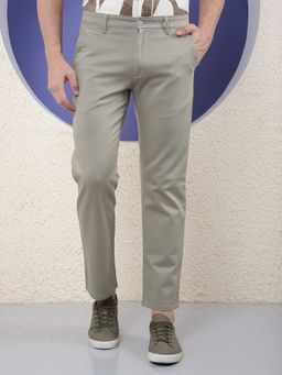 CRIMSOUNE CLUB - Green Straight Trousers