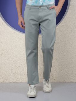 CRIMSOUNE CLUB - Green Straight Trousers