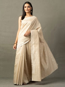 Fabindia - Silk Woven Cutwork Sari