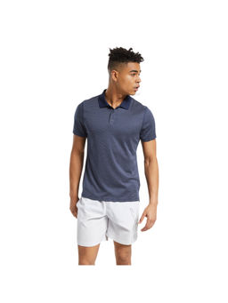 Reebok - Wor Striped Polo Blue Training Polo Shirt