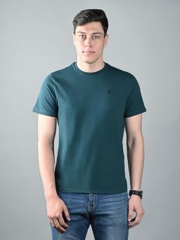 Louis Stitch - Mens Teal Green Super Combed Cotton T-Shirt