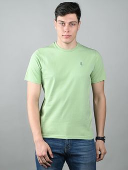 Louis Stitch - Mens Mint Green Super Combed Cotton T-Shirt