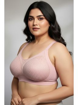Zivame - Pink True Curve Padded Non Wired Full Coverage Super Support Bra