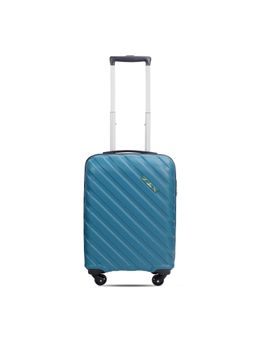 The Clownfish - Armstrong Small Luggage Trolley Bag Abs Hardcase-Blue
